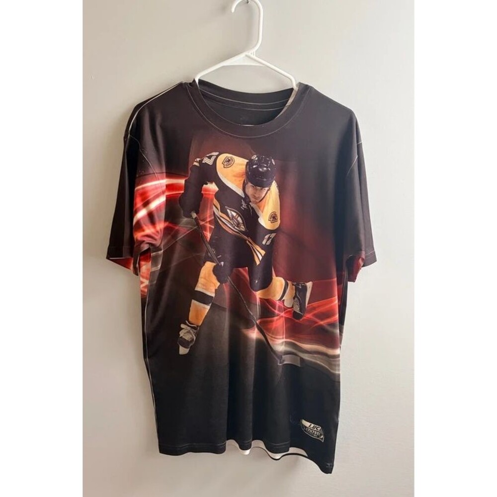 Vintage Milan Lucic Boston Bruins AOP Graphic Tshirt, hockey, y2k, casual